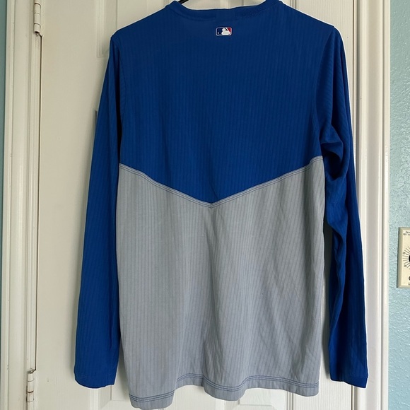 Nike MLB Long Sleeve Pullover Dri Fit AA9782 Men Size M Blue Gray Authentic - Picture 4 of 5